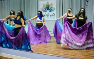 belly dance class in Phoenix with veils